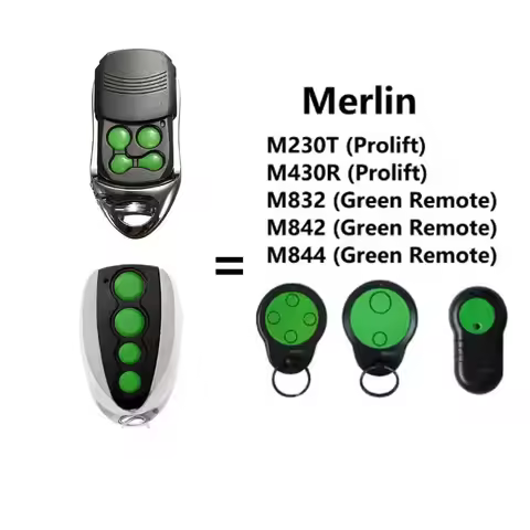 Garage Door Remote Control for Merlin M832 M842 M844 230t 430r Gate Door Remote Replacement 433.92mh