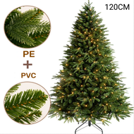 【การจัดส่ง 5-7วัน】 1.2/1.5/1.8/2.1/2.4M Pine เข็มต้นคริสต์มาสหรูหราเข้ารหัส Pe/pvc ต้นไม้สีเขียว Bar
