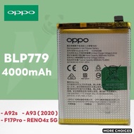 Bateri BLP779 4000mAh Sesuai Untuk OPPO A93 / A92S / F17 PRO / RENO 4F / Reno 4Z 5G BATTERY Repair
