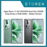 Oppo Reno 11 5G CPH2599 Dual Sim 256GB Grey/Green (12GB RAM) - Global Version