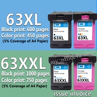 hp 63 ink cartridge hp63 ink hp63xl refillable ink cartridge Compatible for HP 1110 2130 2131 2132 3