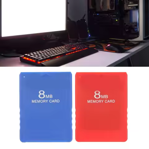 8MB High Speed PS2 Memory Card Compatible with FMCB1.966 And All PS2 Games Versatile Game Storage So