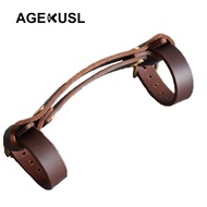 AGEKUSL Bike Tape Strap Carry Band Leather Bicycle Frame Belt Cover For Brompton Pikes 3Sixty Camp Folding Bicycle