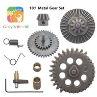 18:1 Metal Gear set for Jinming, Cyma, Sijun, Lehui Gel blaster toys, V2 gear box compatible