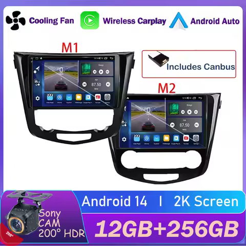 Android For Nissan X-Trail Qashqai 2 J1T32 Qashqai J10 J11 2014 -2019 Multimedia Car Radio Autoradio