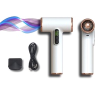200W Wireless Travel Hair Dryer Mini Portable USB-C Rechargeable Hair Dryer with Digital Display 3 W