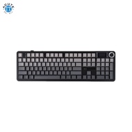 AULA F108 PRO  Full Size Wireless Gasket-mounted Gaming Keyboard with Screen and Knob Gradient Black