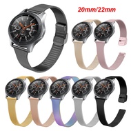 20mm 22mm Metal Straps for Samsung Galaxy watch 3/46mm/42mm/Active 2/Gear S3 Bracelet Huawei Watch GT 2 2e Pro Bands