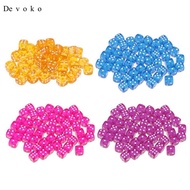 [Devoko] 50pcs Six-sided D6 Dice for Dungeons&Dragons D&D TRPG Party Game Supplies - Blue