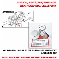 CLICKV1/V2/V3/PCX/AIRBLADE OIL DRAIN PLUG CAP FILTER SPRING SET GEN.PACK 12361-035-000 (PW032L)