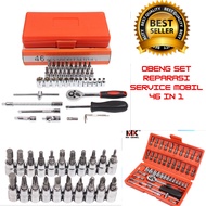 46pcs Car Motorcycle Shock Wrench set Complete Socket Tool Kit Car Motorcycle Ring Fitting set