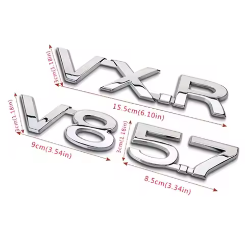 2.5V V6 V8 VX VXR TXL VXL Emblem for Toyota Reiz Land Cruiser Prado Rav4 Tundra Trunk Lid Sticker Di