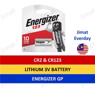 ENERGIZER CR123A Battery Bateri High Powered Lithium 3V EL123 5018LC EL1 CR123 camera instax motion 