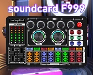 Sound Card F999 Hitam Live Mixer Periferal Kartu Suara Karaoke F999// AB ACC