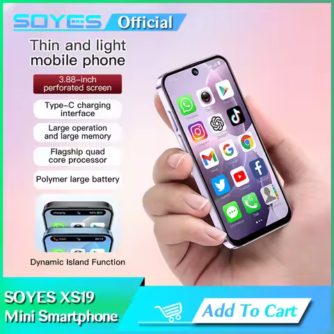 SOYES XS19 3.88in Mini Smartphone 2GB RAM 16GB ROM Android10.0 With Facial Recognition Dual SIM Stan