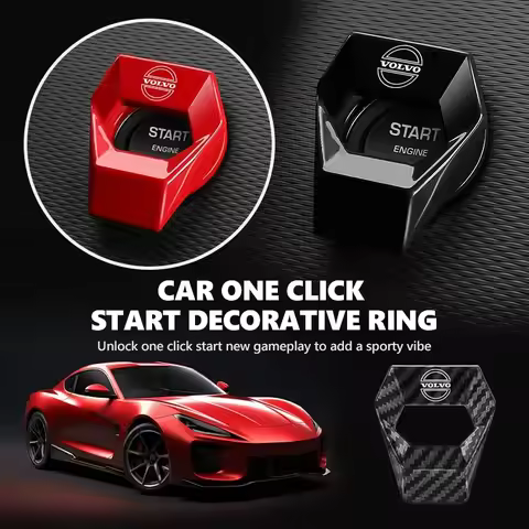 Car One Click Start Button Decor Cover Interior Ignition Switch Trim For Volvo XC60 XC40 EX40 XC90 E