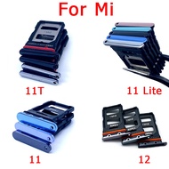 Original For Xiaomi Mi 12 Mi 11T Mi 11 Mi 11 Lite Mi 11 Pro SIM Card Tray Chip Slot Drawer Holder Adapter Accessories