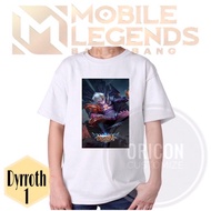 MLBB Tshirt mobile legends T-shirt Cotton kid fashion boy shirt Dyrroth Sun monkey king prince abyss