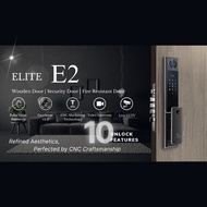 AURA ELITE E2 CNC Titanium Smart Lock Malaysia – Palm Veins + 3D Face Unlock + Live CCTV + WiFi App 