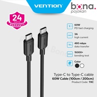 Vention Type C to Type C 60W PD Fast Charging 3A TRC Charger Cable