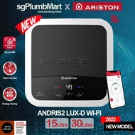 Ariston x sgPlumbMart NEW Andris2 LUX-D WI-FI 15 / 30 liters Electric Storage Water Heater Ariston Heater Wifi