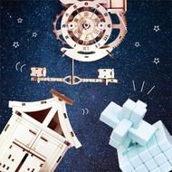 【創藝天時】跳躍歷史組 | 木屋分類存錢筒 搖擺機械鐘 魯班鎖