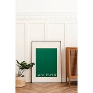 Acne Studios Frame Poster, content Frame, Living Room and Bedroom Decoration, Aesthetic Frame Fashio