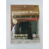 1PC WM WASHABLE REUSABLE CLOTH FACE MASK 5 LAYER BUILT IN FILTER ANTIBACTERIAL WATER REPELLENT COATE