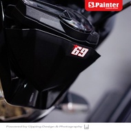 69 Hayton Car Sticker Motorcycle Rider Helmet Reflective Sticker