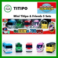 [TAYO&amp;TITIPO☆KOREA] Titipo &amp; Friends Train Series Pullback Mini Train 5 pcs titipo toys