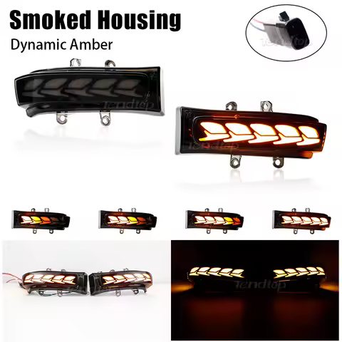 Rear View Side Mirror Indicator Dynamic Turn Signal LED Light For Toyota RAV4 Vanguard Previa Estima