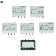 Mingxuan2 5pcs dc 5v smd g6k-2f-y 8pin signal relay for omron vn relay