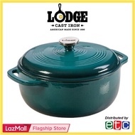 Lodge Enameled Cast Iron Dutch Oven - Turquoise Lagoon (6qt/5.58L) - EC6D38