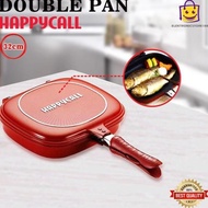 Happy Call Double Side Pan 2 Sisi Jumbo Grill 32Cm Ori #Gratisongkir