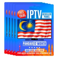 [RESELLER PANEL]5PCS/Malaysia IPTV/IPTV SMARTER/IPTV 4K/Live tv/VVIP adult/12 Bulan Subscription Android/IOS Free Trial