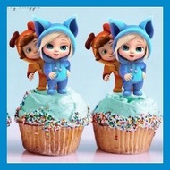 Dave and Ava theme cake topper