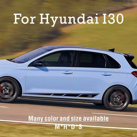 For Hyundai I30 I 30 N Line 30n Sedan GT Car Sticker Auto Door Side Graphics Sport Stripes Decoratio