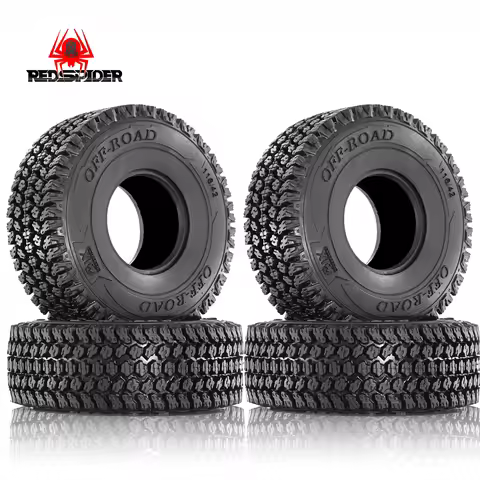 RED SPIDER 1.9 Crawler Tires 116mm Foam Fit Tires for Axial SCX10 90047 SCX10 III SCX10 Pro AXI03007