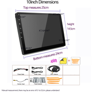 STAPON 10นิ้ว1 2 4GB RAM Android13 Carplay แอนดรอยด์2din หน้าจอรถยนต์แอนดรอยด์ระบบแอนดรอยด์หน้าจอระบ