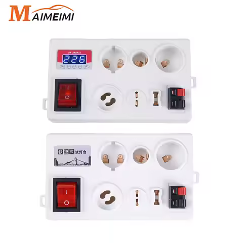 LED Lamp Bulb Light Voltage Power Quick Fast Tester Holder for E27 B22 E14 Lamp Bulb Light Test Box