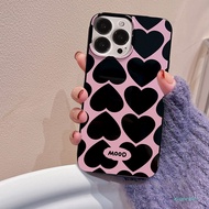Good case Candy Soild Color Jelly Soft TPU กรณีโทรศัพท์สำหรับ iPhone 11 12 13 14 Pro Max iPhone XR 7 8 Plus X XS Max SE 2020 INS BLACKPINK Love Heart  Pattern Back Cover