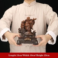 Chinese Modern Resin Laughing Buddha Statue Lucky Dragon Tortoise Buddha Sculpture Home Decor