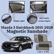 Happy Mazda 3 Sedan/Hatchback 2015-2025  Magnetic Sunshade