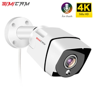 Camera giám sát video Poe 4k An ninh Âm thanh kim loại 48v Poe Dc12v 4mp/5mp/8mp Camera hồng ngoại n