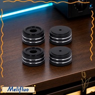 MELIFLUO 4PCS Speaker Isolation Feet, Aluminium Alloy 40*22mm Shock Absorbing|Feet, Easy To Install 