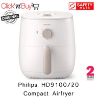Philips HD9100/20 Compact Airfryer. aka HD9100 Air Fryer. RapidAir Technology. Auto Pause Function. 3.7L Capacity. Safety Mark Approved. 2 Year Warranty.