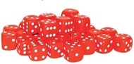 Dice - 30 Red D6 10mm