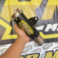 RMS MUFFLER GP PRO BLACK DM50 EXHAUST SLINCER
