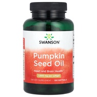 ️ [iherb] Swanson Pumpkin Seed Oil 1,000mg 100 Capsules Soft Gel ️+️ Logistics Service