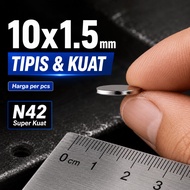 Round Neodymium Magnet 10x1.5 mm N42 Super Strong N42